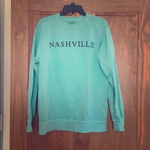 Teal Nashville sweatshirt